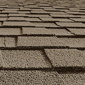 close up of roof shingles black and white