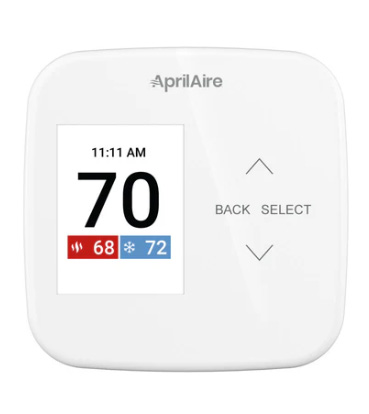 02-2025 AprilAire Brand Page Flip Card _ Thermostat Image